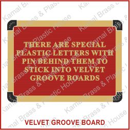 Velvet Groove Letter Board